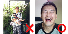 イラスト制作 似顔絵写真例
