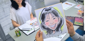 似顔絵教室会場