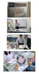 似顔絵教室会場