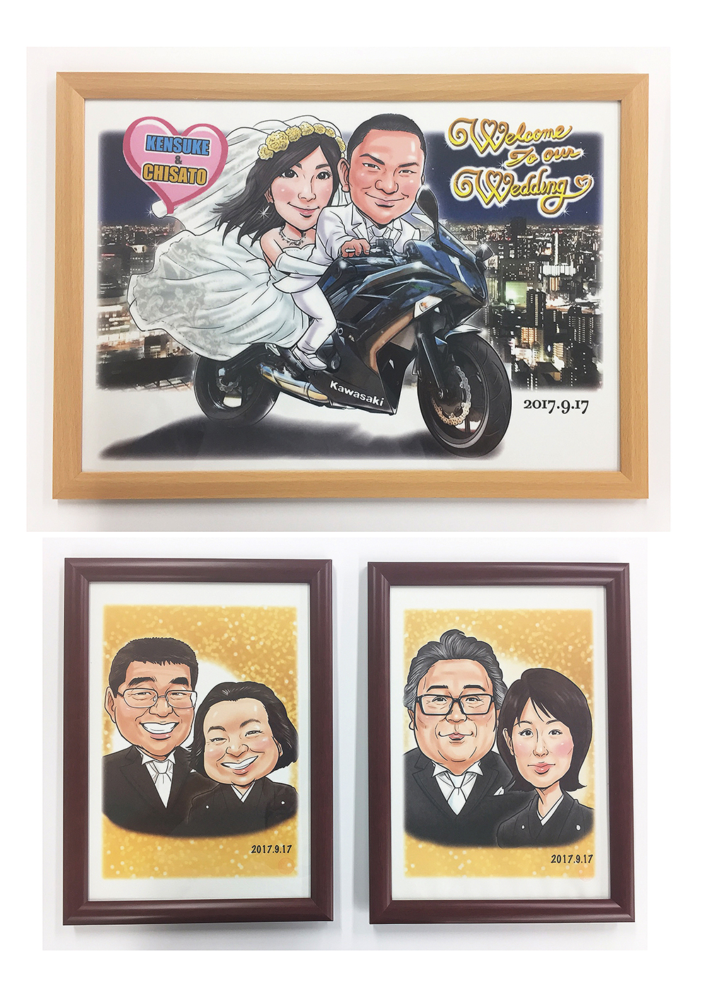 似顔絵ウェルカムボード
