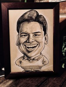ペン画似顔絵