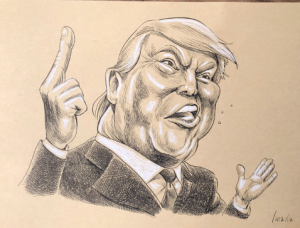 トランプ似顔絵